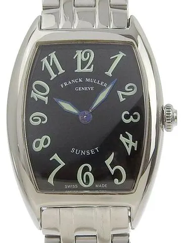 Franck Muller Cintree Curvex 1752 QZ 25mm Stainless steel Black