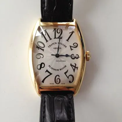 Franck Muller Cintree Curvex 2852 SC 30mm Yellow gold Silver