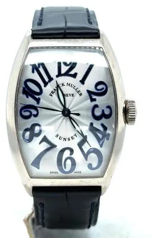 Franck Muller Cintree Curvex 5850 SC 33mm White gold Silver