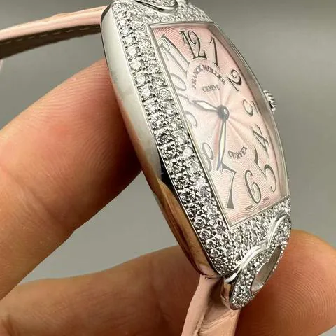 Franck Muller Cintree Curvex 7502 QZ 28mm White gold Silver 4