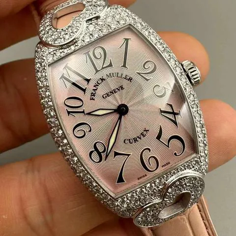 Franck Muller Cintree Curvex 7502 QZ 28mm White gold Silver 6