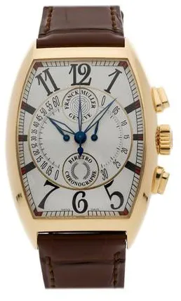 Franck Muller Cintree Curvex 7850CCB3N 34mm Yellow gold Silver