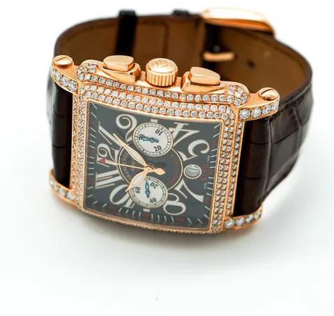 Franck Muller Conquistador Cortez 10000 K CC 45mm Rose gold Black