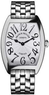 Franck Muller LADIES CURVEX MID SIZE 7502QZACBACE Stainless steel White