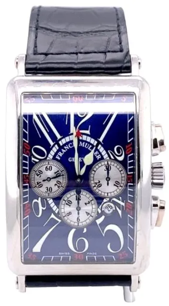 Franck Muller Long Island 1200 CC AT 36mm Stainless steel Blue