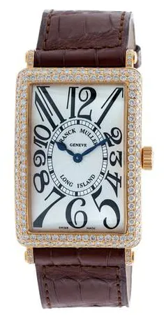 Franck Muller Long Island 1002 QZ D 30.5mm Rose gold Silver