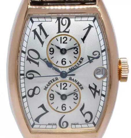 Franck Muller Master Banker 5850 MB 32mm Rose gold Silver