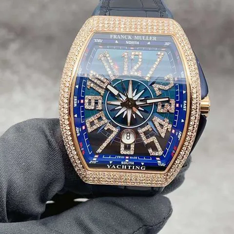 Franck Muller Vanguard V 45 SC DT 5N BL 44mm Rose gold Blue