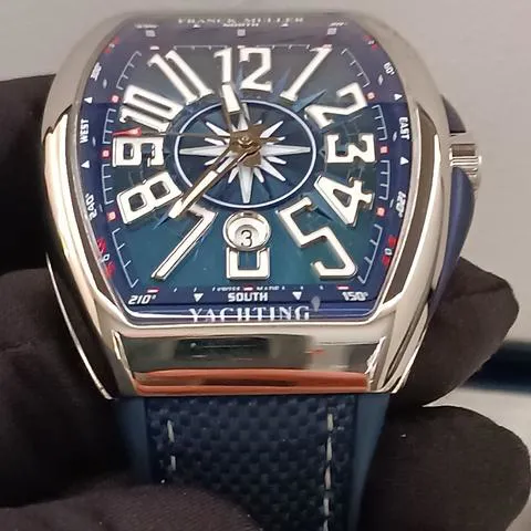 Franck Muller Vanguard V 45 SC DT 44mm Stainless steel Blue