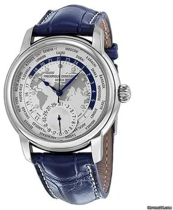 Frédérique Constant Manufacture Worldtimer FC718WM4H6 42mm Stainless steel Silver