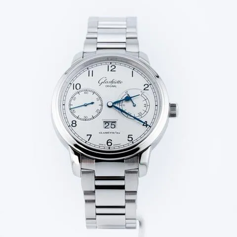 Glashütte Senator 100-14-05-02-04 44mm Stainless steel White