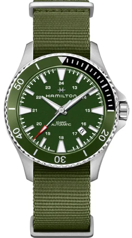 Hamilton Khaki Navy H82375961 40mm Stainless steel Green