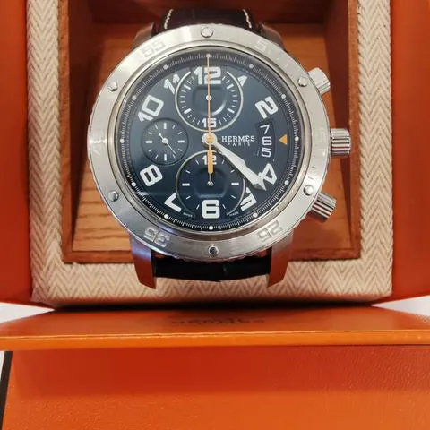 Hermès Clipper CP2.941 44mm Titanium Silver