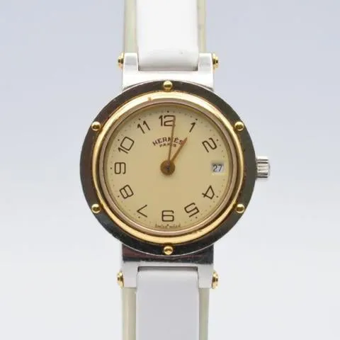 Hermès Clipper 20mm Yellow gold and Stainless steel