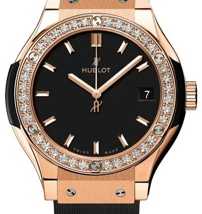 Hublot Classic Fusion Quartz 581.OX.1181.RX.1104 33mm Yellow gold Black