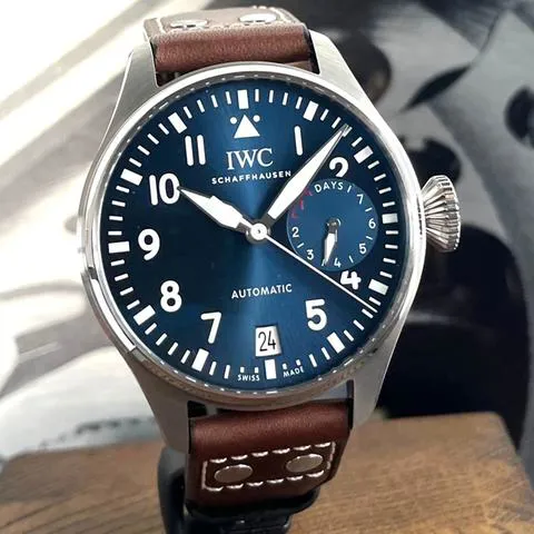 IWC Big Pilot IW501002 46.2mm Stainless steel Blue 2