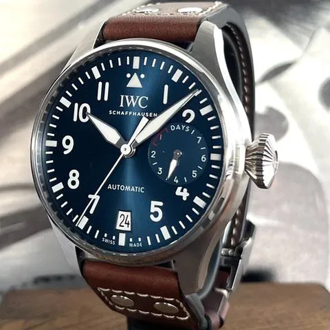 IWC Big Pilot IW501002 46.2mm Stainless steel Blue 4
