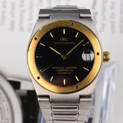 IWC Ingenieur IW3521 34mm Yellow gold and stainless steel Black