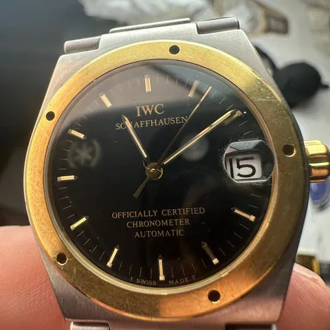 IWC Ingenieur IW3521 34mm Yellow gold and stainless steel Black 9