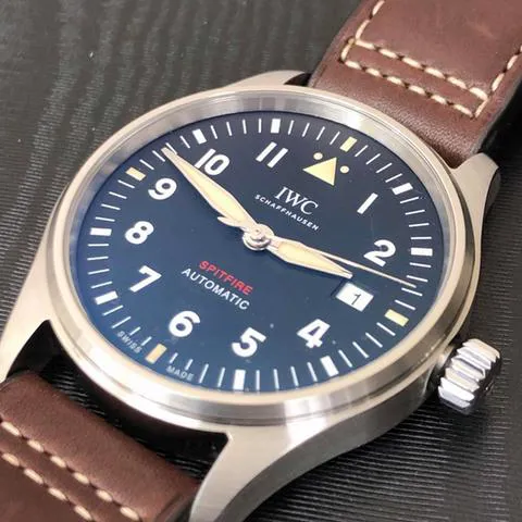 IWC Pilot IW326803 39mm Stainless steel Green