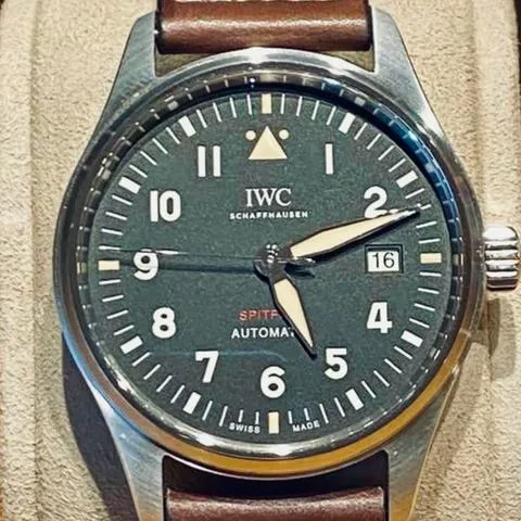 IWC Pilot IW326803 39mm Stainless steel Green