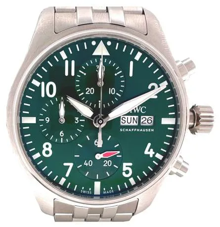 IWC Pilot IW388104 41mm Stainless steel Green