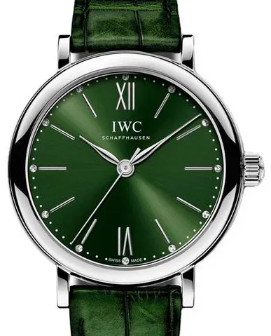 IWC Portofino Automatic IW357405 34mm Stainless steel Green