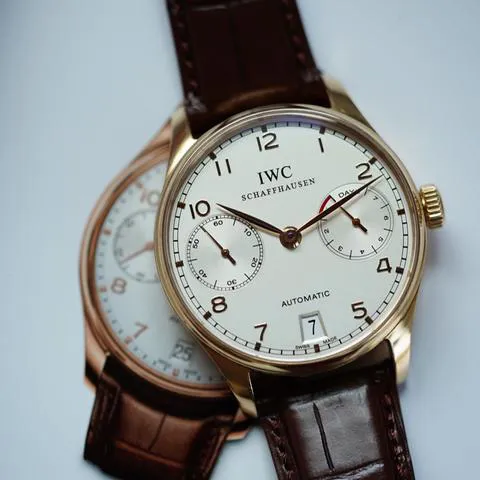 IWC Portugieser IW500101 42mm Rose gold White