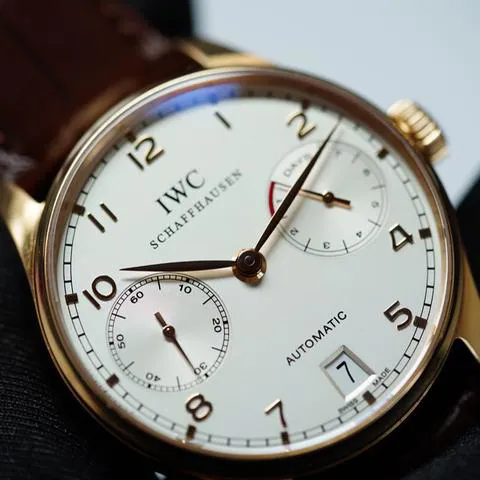 IWC Portugieser IW500101 42mm Rose gold White 1