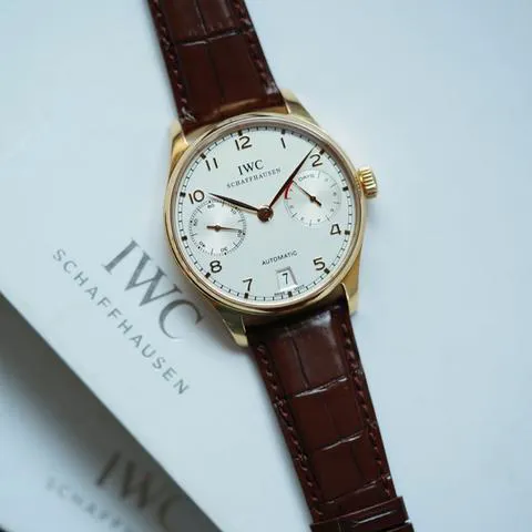 IWC Portugieser IW500101 42mm Rose gold White 5