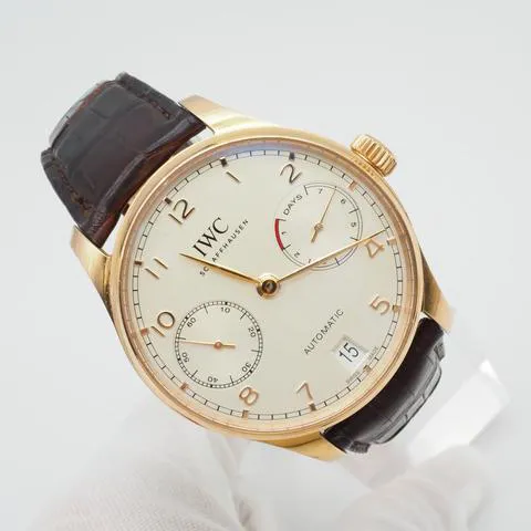 IWC Portugieser IW500701 42.5mm Rose gold Silver 1