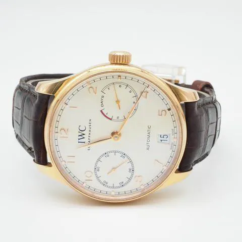 IWC Portugieser IW500701 42.5mm Rose gold Silver 2