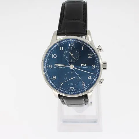 IWC Portuguese Chronograph IW371606 41mm Stainless steel Blue