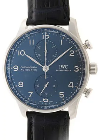 IWC Portuguese Chronograph IW371606 41mm Stainless steel Blue