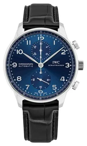 IWC Portuguese Chronograph IW371606 41mm Stainless steel Blue