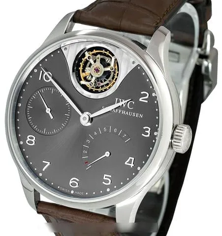 IWC Portuguese Tourbillon 504207 44mm White gold Gray