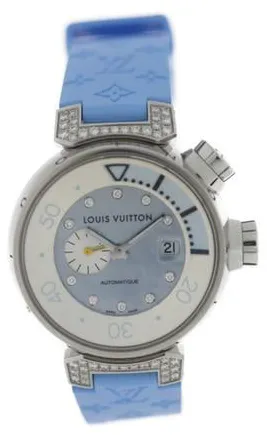 Louis Vuitton Q1330 34mm Stainless steel Blue