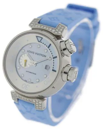 Louis Vuitton Q1330 34mm Stainless steel Blue 6