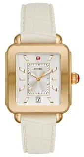 Michele Deco Sport MWW06K000011 Stainless Steel$18kt Yellow Gold Plated White