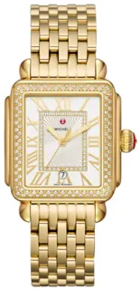 Michele Madison Diamond Bezel MWW06T000161 Stainless steel and Gold-plated White