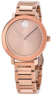 Movado Bold Evolution 3600650 Rose gold and Stainless steel Pink