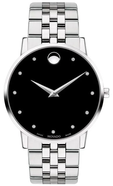 Movado Museum 0607201 40mm Stainless steel Black