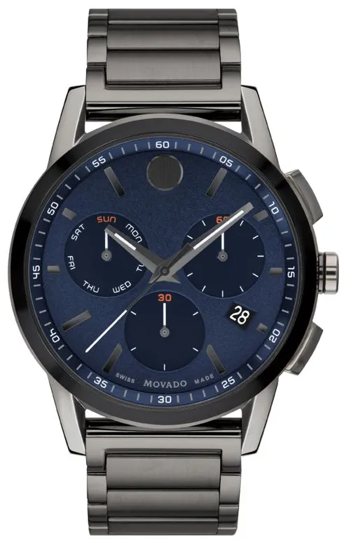 Movado Museum 43mm Stainless steel Blue