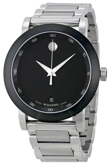 Movado Museum 40mm Stainless steel Black