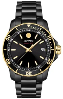 Movado Series 800 2600161 Stainless steel and PVD Black