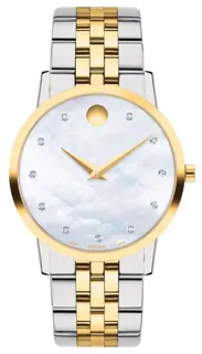 Movado Museum Classic 0607630 Yellow gold White