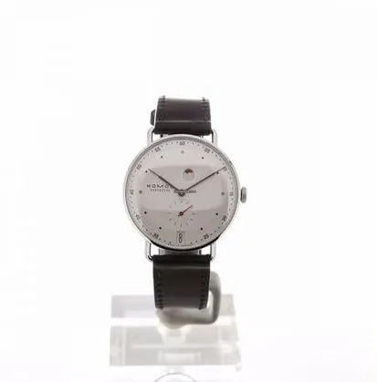 NOMOS Metro Datum Gangreserve 1101 37mm Stainless steel White