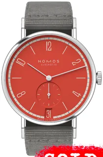 NOMOS Tangente NOMOS179S14 37.5mm Stainless steel Red