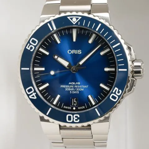 Oris Aquis 01 400 7763 4135-07 8 24 09PEB 43.5mm Stainless steel Blue