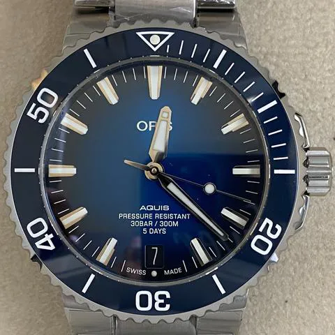 Oris Aquis 01 400 7763 4135-07 8 24 09PEB 43.5mm Stainless steel Blue